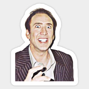 Crazy Nic Cage Sticker